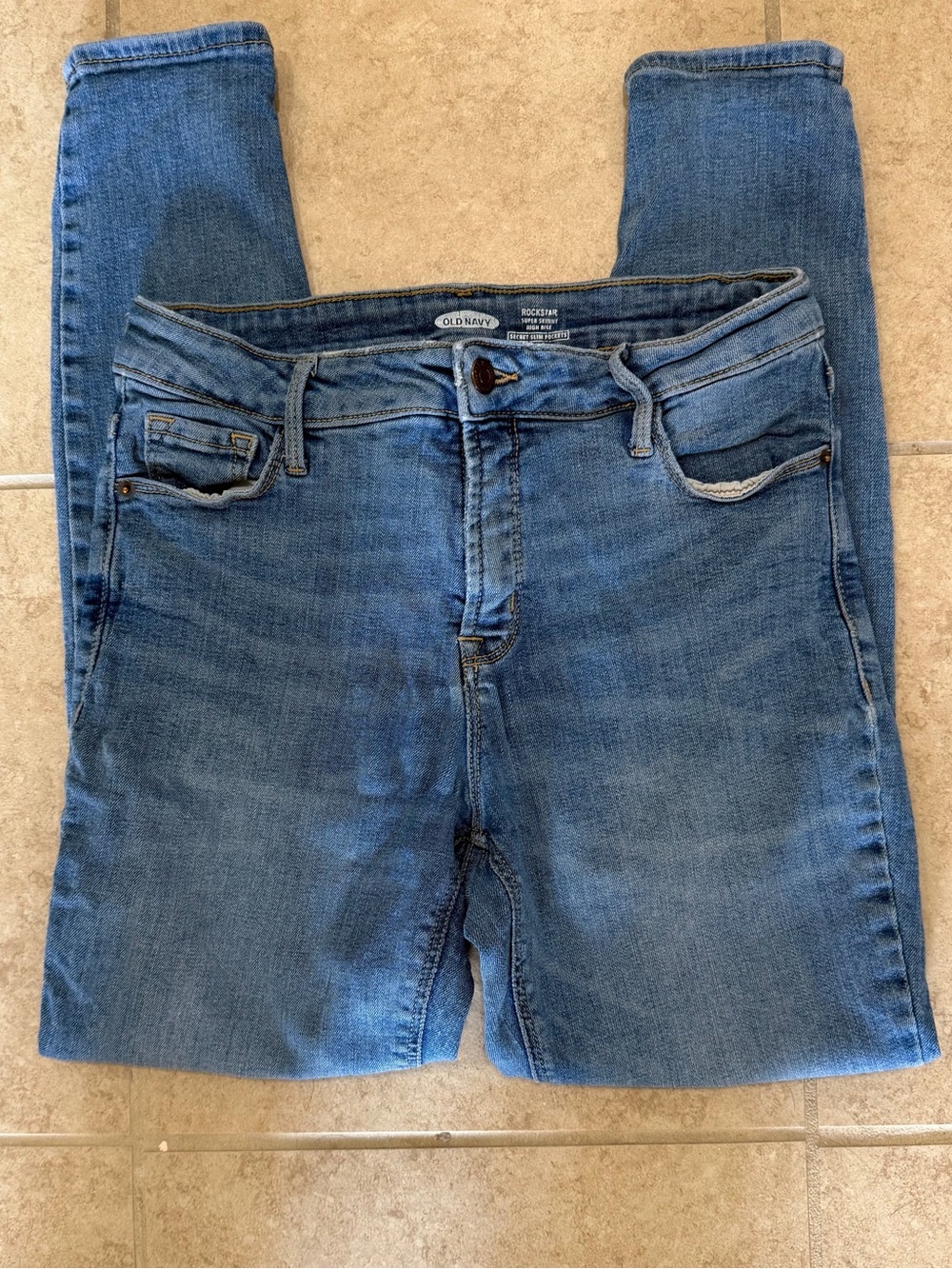 Old Navy Light Blue Womens High Waisted Skinny Jeans